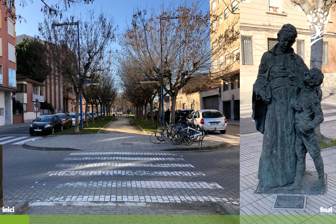 Ruta al Salt del Duran, Passeig la Salle
